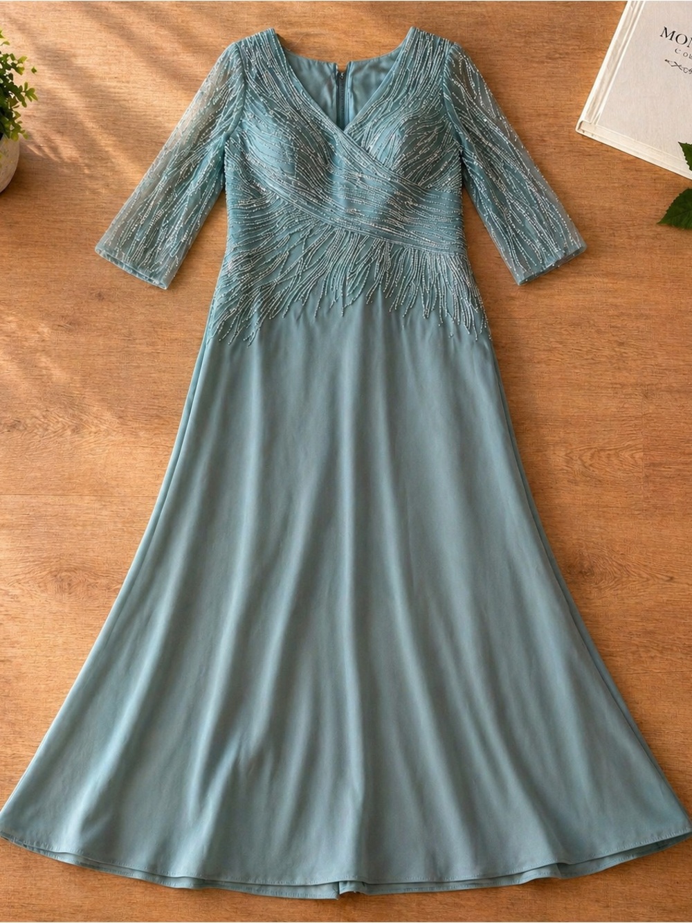 MGNY by Mori Lee Beaded Formal Gown – Size 16 – New